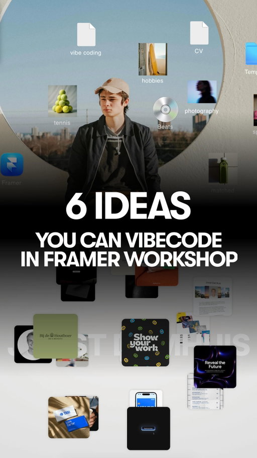 & Here are 6 ideas you can vibe code in Workshop. The possibilities are endless, and you can go wild with your creativity.
What have you built in Workshop?

#vibecode #websitebuilder #webdesign