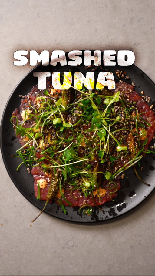 we need to smash more. comment “smash” and i’ll send you the pre order for my cookbook where you can find the technique and recipe for this puffed rice so you can too have a tasty snack.