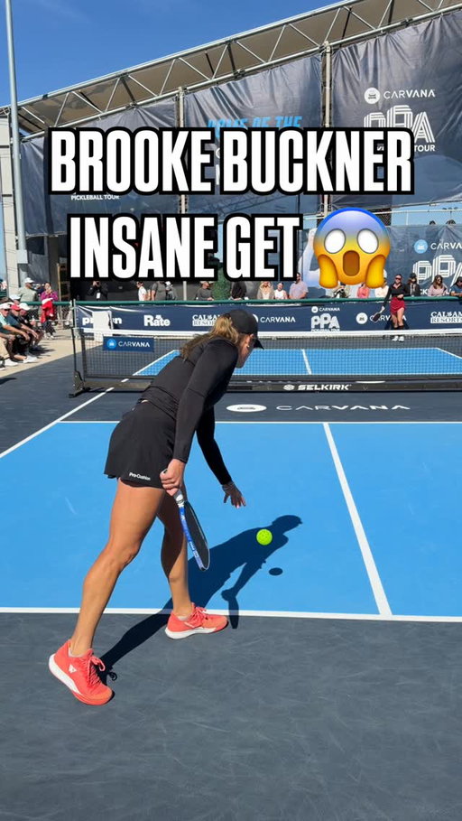 Brooke Buckner chases it down and sends a winner down the line!! 😱 @brookembuckner