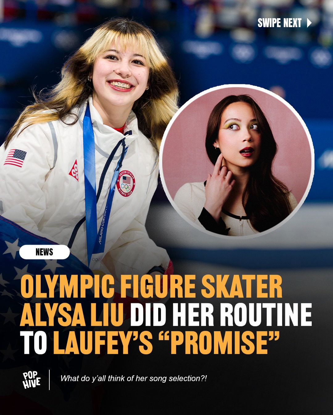 Alysa Liu executed her Olympic routine beautifully to Laufey’s "Promise”❕👏

Hive, did she pick the perfect soundtrack❔🤔

#Laufey #AlysaLiu #WinterOlympics2026