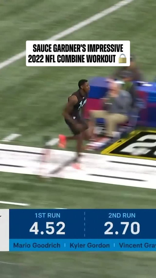 Sauce Gardner cemented himself as a top five pick in Indy back in 2022 🫡

2026 NFL Combine starts Feb. 26 on @nflnetwork
Stream on @NFLPlus