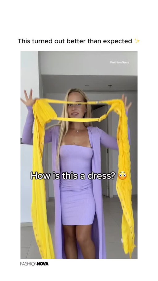 🔥 Bold Reveal Energy
🎥 “How is this even a dress?”… then she puts it on 😳✨
From confused to confident: would you wear it? 🔥
Drop a 💬 if you’d rock this look

#FashionNova #NovaBabe #BoldStyle #DressGoals #StyleReveal