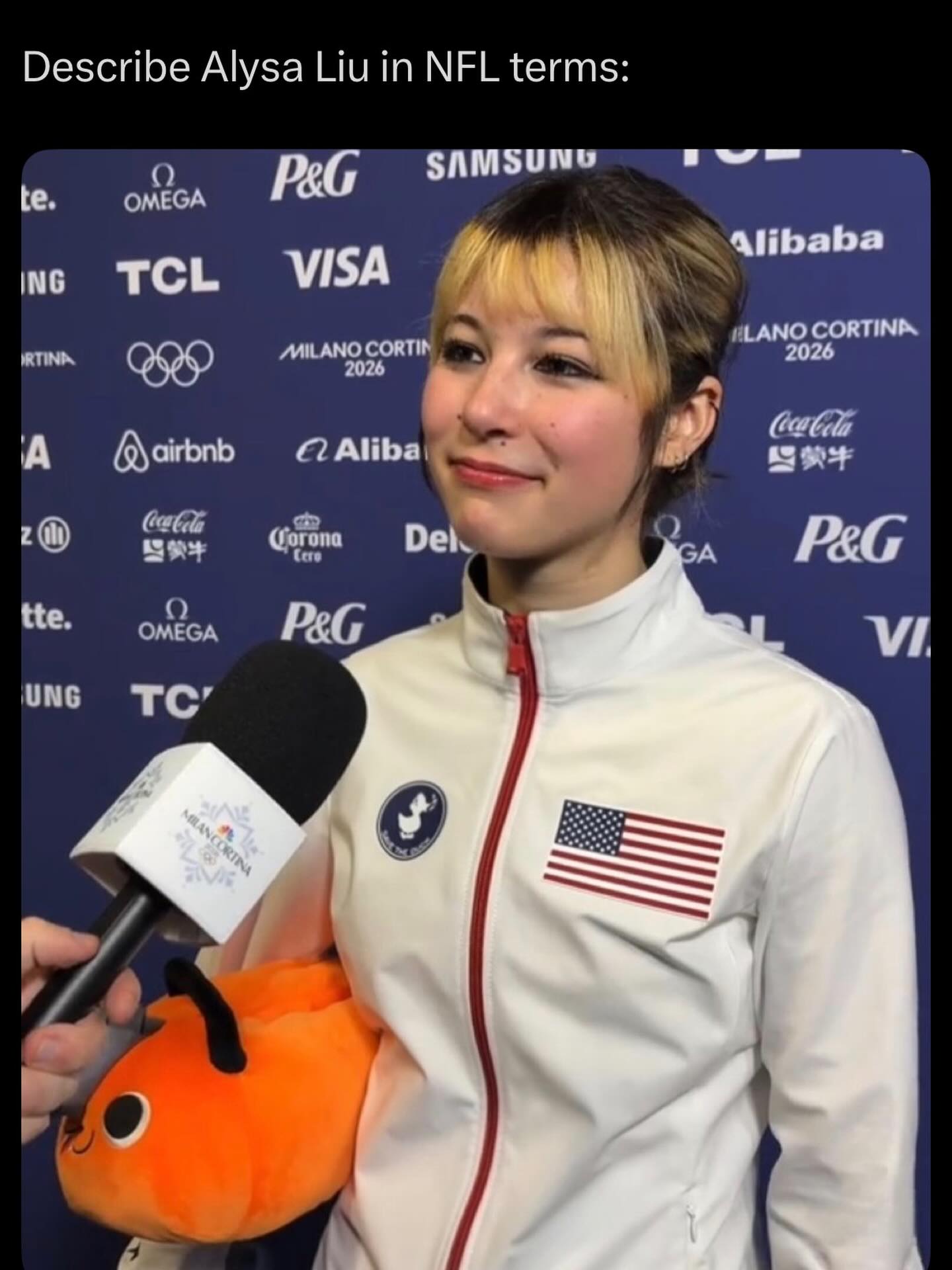 Alysa Liu won the gold today for USA 🥇