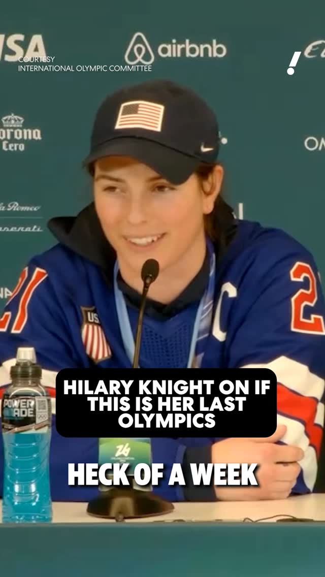 Will we see Team USA captain Hilary Knight in the 2030 Winter Olympics 👀