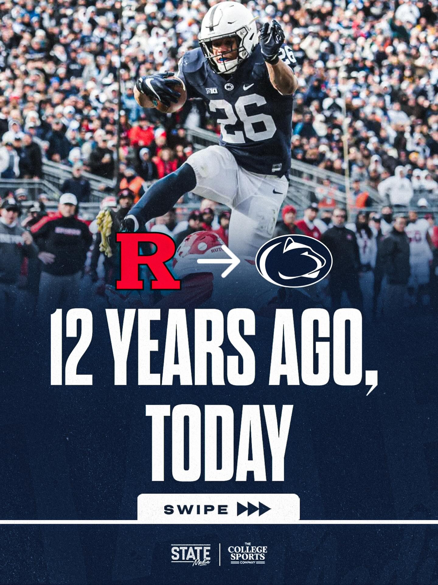 12 Years Ago @saquon flipped his commitment from Rutgers to Penn State 🔥

•
•
•
•
#WeAre #WeArePennState #PennState #NittanyLions #CFB