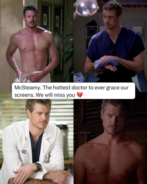 A whole generation just whispered “McSteamy” in unison. 

Rest in Peace Eric Dane 💖
