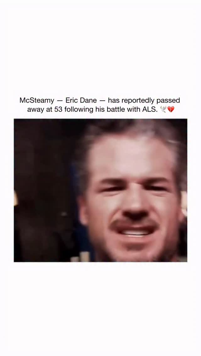 Eric Dane — best known as Mark Sloan (“McSteamy”) on Grey’s Anatomy — has died at 53 after a battle with ALS.

He first shared his diagnosis publicly in April 2025, explaining that he’d been quietly dealing with the early stages before speaking out. In the months that followed, he stepped back from the spotlight to focus on his health and spend time with his family.

His passing was confirmed on Feb. 19, 2026. Beyond Grey’s Anatomy, he later took on a much darker, more intense role as Cal Jacobs on Euphoria, showing a completely different side of his range. #news #reels #ericdane