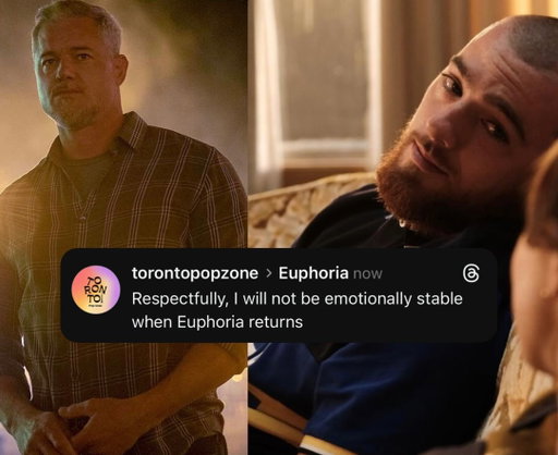 Respectfully, I will not be emotionally stable when Euphoria returns.

Knowing Season 3 includes Eric Dane, and remembering what Angus Cloud brought to this world, April is going to hit differently. Watching for the story, the nostalgia, and the moments that stay with you. 🤍

#Euphoria #EuphoriaSeason3 #TVFeels #popculturemoment