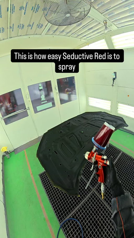 Seriously anyone could spray Seductive Red. Two coats on the underside of my Type R hood over a black sealer. Easy easy easy for ridiculous results. Seriously if you guys want some of the best custom colors hit Manny and @tropicalglitz up! I can’t wait to finish this project and try some more colors!
.
.
.
#tropicalglitz #refinishtechnicians #fk8 #fk8club_ #refinishkulture