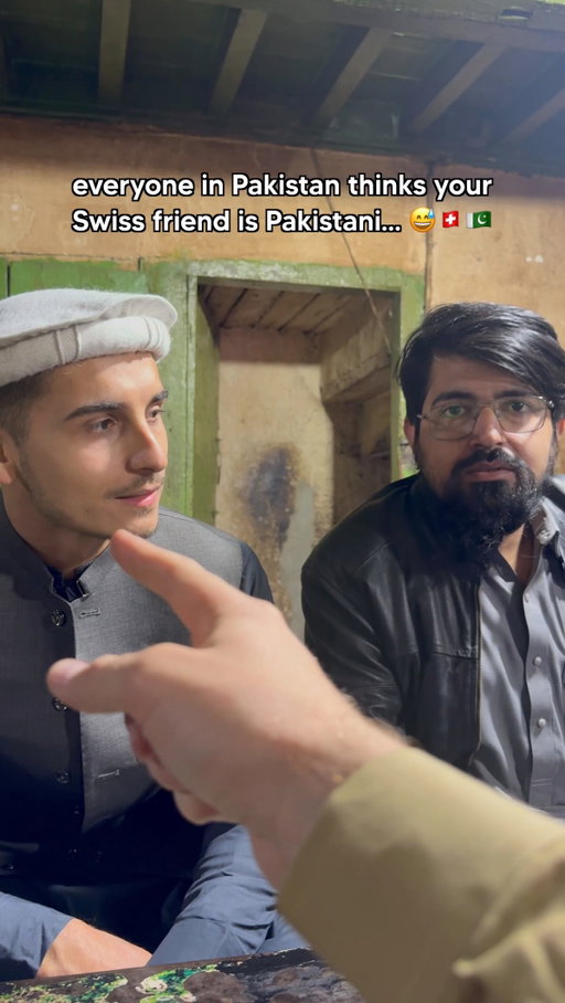 When you take your Swiss friend to Pakistan and everyone thinks he’s Pakistani 😅🇨🇭🇵🇰