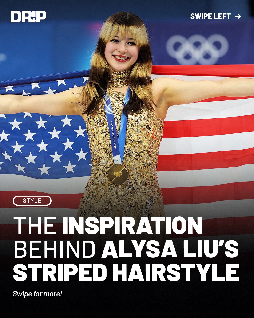 Alysa Liu’s striped hairstyle is more than a look, it evolves with her each year. Swipe for the backstory. What do y’all think of this style ⁉️