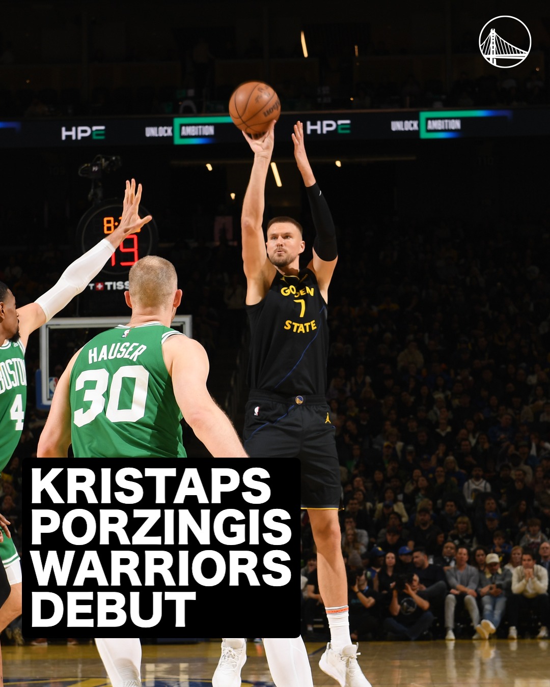 Kristaps Porzingis is already making his presence known in The Bay ⚡️