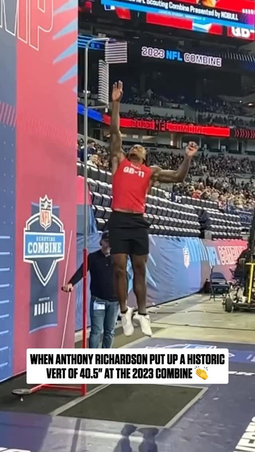 The highest vertical jump EVER recorded by a QB at the combine 😮‍💨

2026 NFL Combine starts Feb. 26 on @nflnetwork
Stream on @NFLPlus