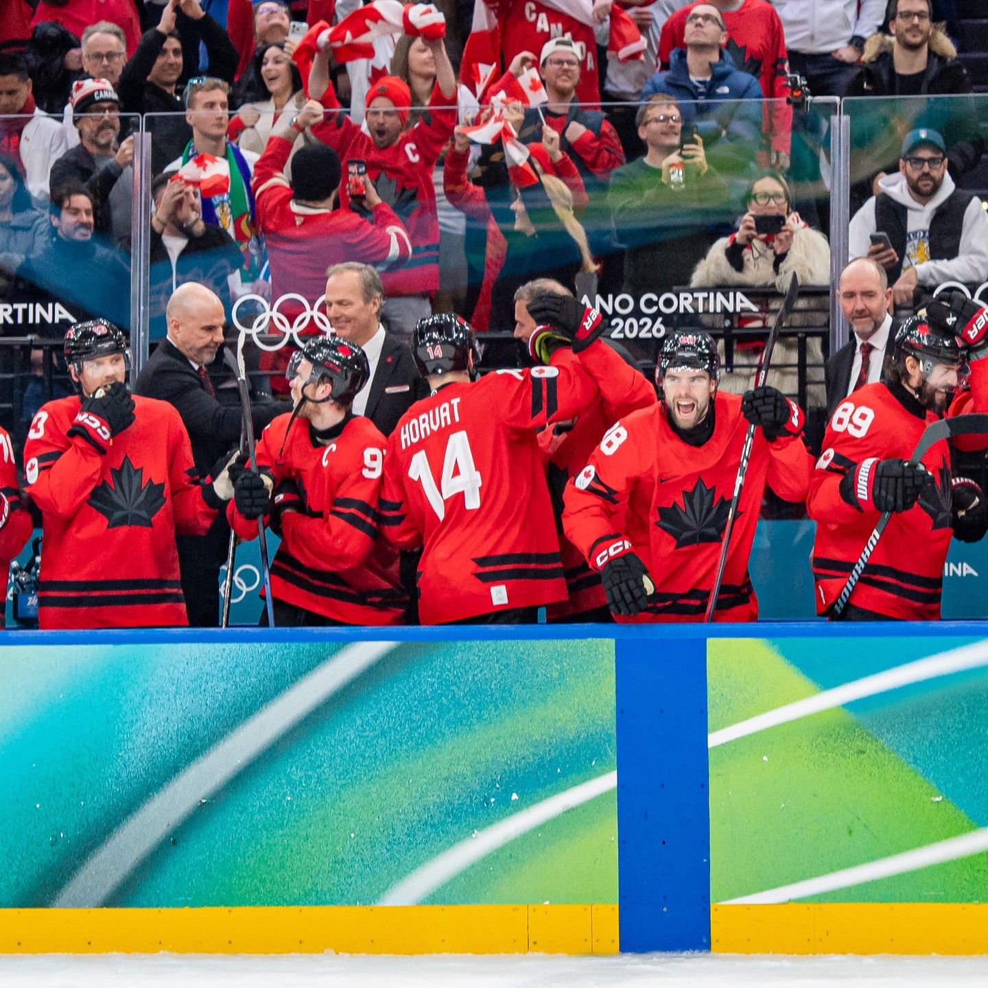 Horvat and Team Canada are going for gold on Sunday!