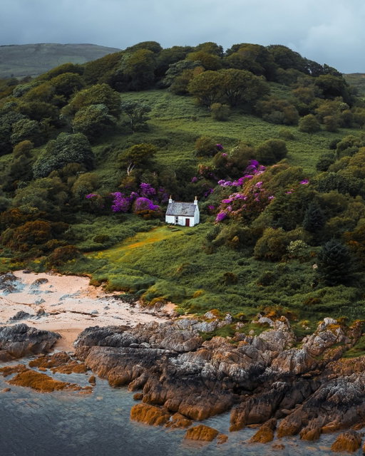 What a bonnie view! 🥹💜 Nestled along Saddell Bay on the Kintyre Peninsula, the charming Port na Gael bothy overlooks the Kilbrannan Sound towards the Isle of Arran, Ailsa Craig, and the Ayrshire coast beyond 🌊

Saddell Bay also forms part of the Kintyre 66, an exhilarating 66-mile route around the peninsula that highlights its distinctive coastal charm, unspoiled natural beauty, and vibrant history! 🚗✨

📍 Saddell Bay, @wildaboutargyll
📷 @better.perspective

#Scotland #VisitScotland #ScotlandTravel #ExploreScotland @landmarktrust