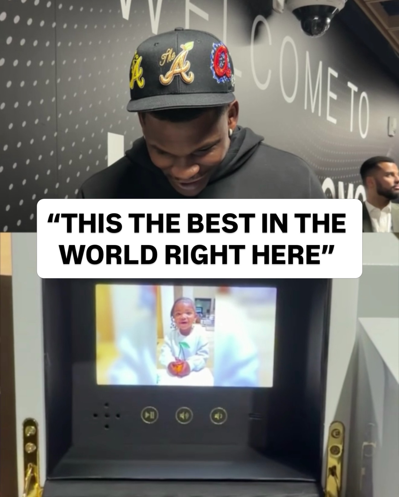 🥹 Anthony Edwards couldn’t stop watching his daughter’s video message! ✨ 

DAL/MIN • 7:30pm/et on ESPN