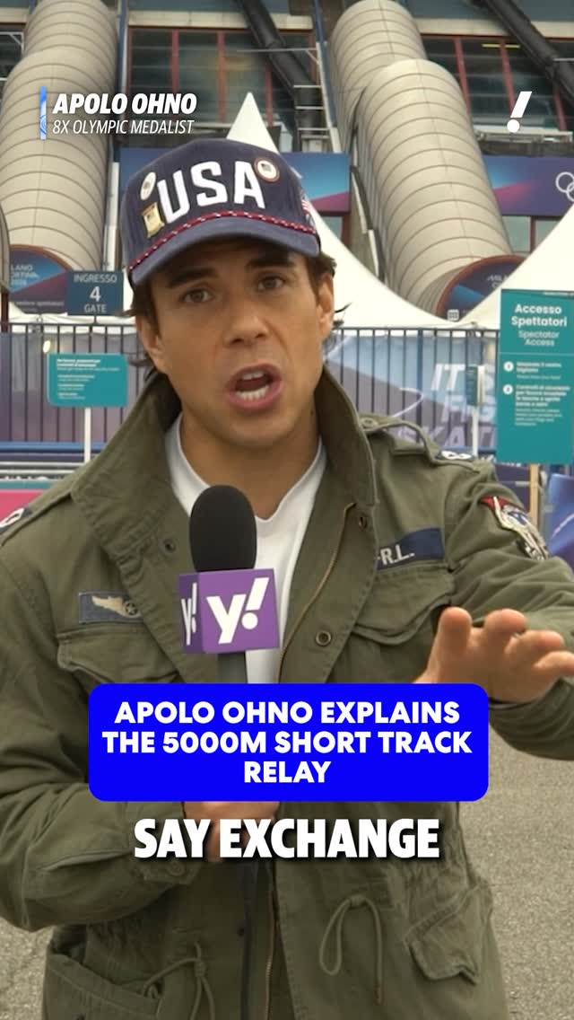 Former U.S. speed skater Apolo Ohno breaks down the strategy in the 5000m short track relay 👀