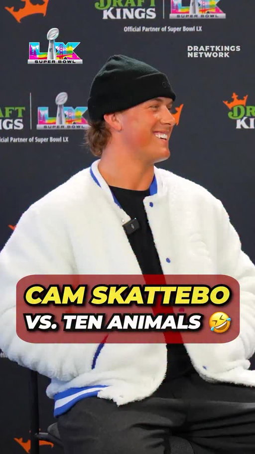 How many animals could Cam Skattebo take in a fight? 🤨🤣