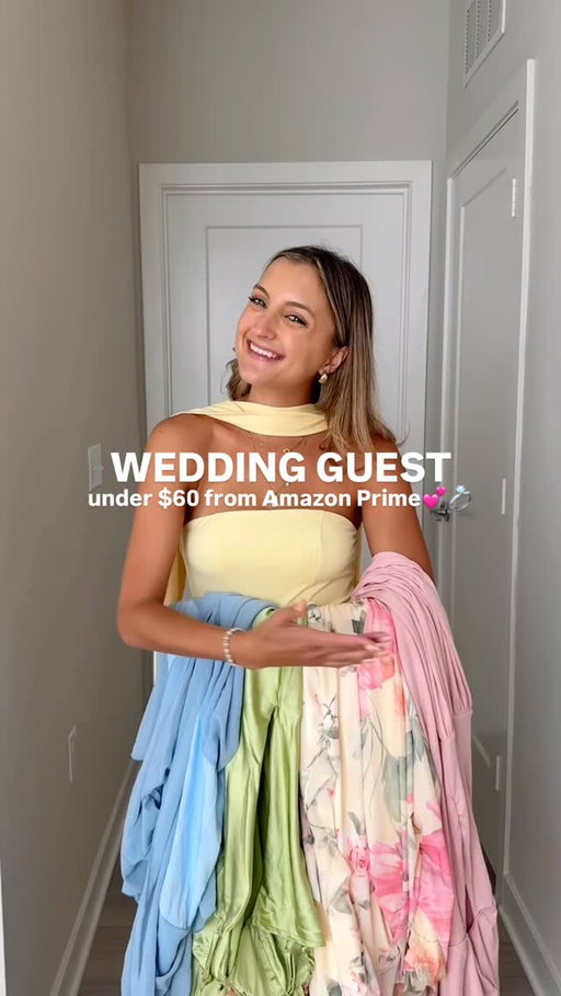 comment DRESS and I’ll DM you the links to shop all of these @amazon prime spring wedding guest dresses under $60💕💍 #springwedding #weddingguest #weddingguestdress #amazonfinds