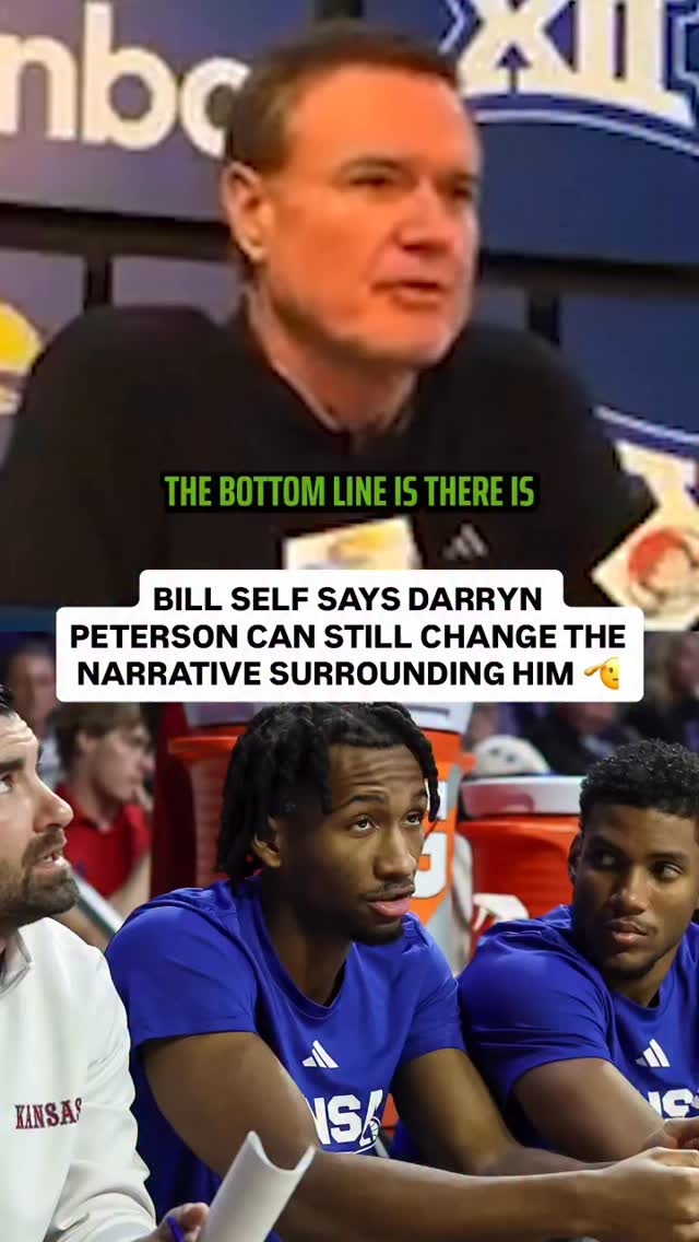 Bill Self kept it pretty real when talking about the Darryn Peterson situation 👏

(🎥: @kuathletics)