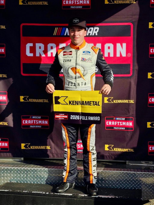 First pole of the year at home! Thanks @thorsport_racing ☝️🔥