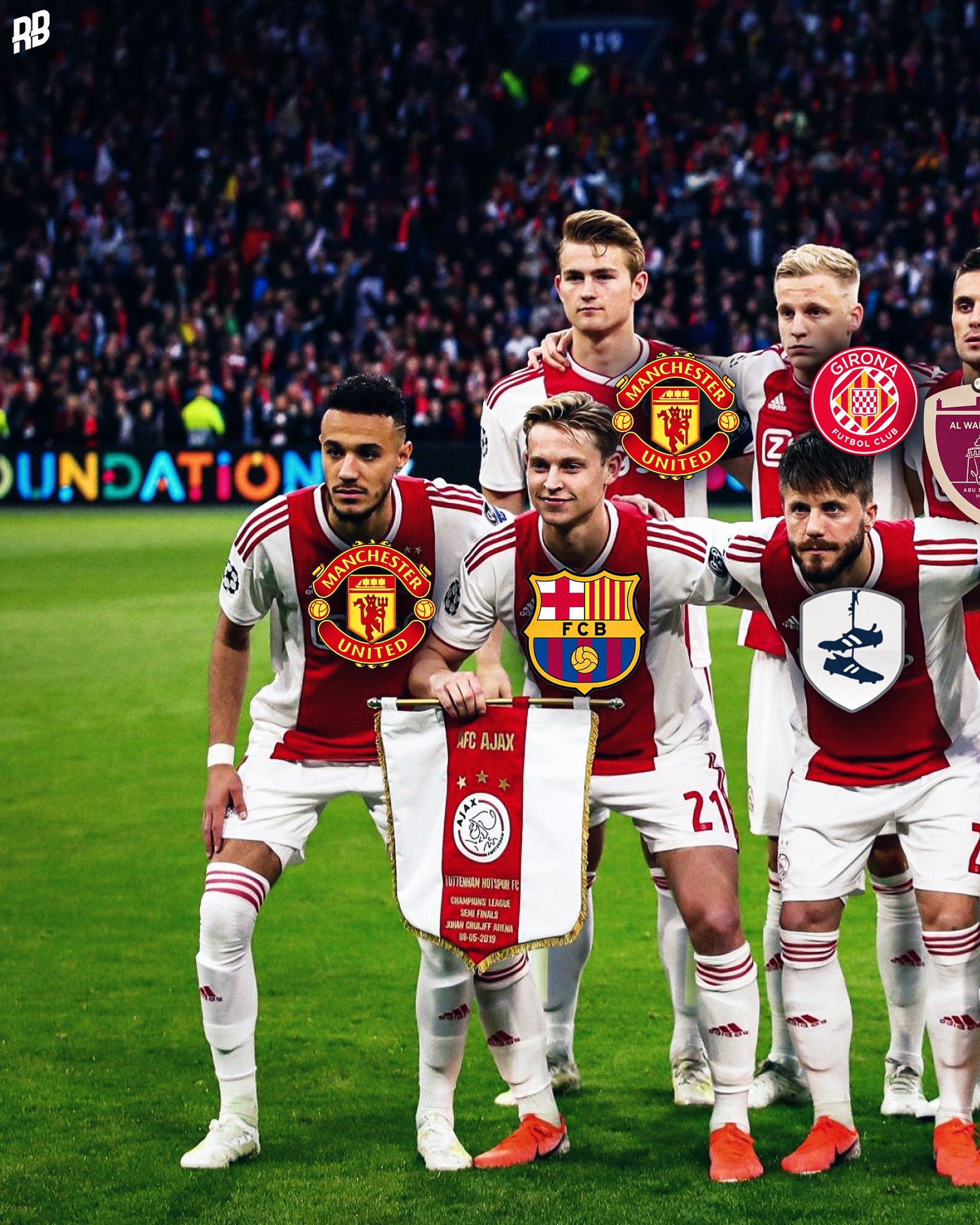 Flashback to this legendary 2018/19 Ajax side… 🔙💫This was the starting XI vs Tottenham in the Champions League semi-final. One of admin’s all-time favourite teams... 

So many Rising Ballers in that squad. It was one of the best fairytale runs in modern football… and it ended in pure heartbreak. Crazy to look back now and see where they all are today.

Did you expect even more from this generation? 👀