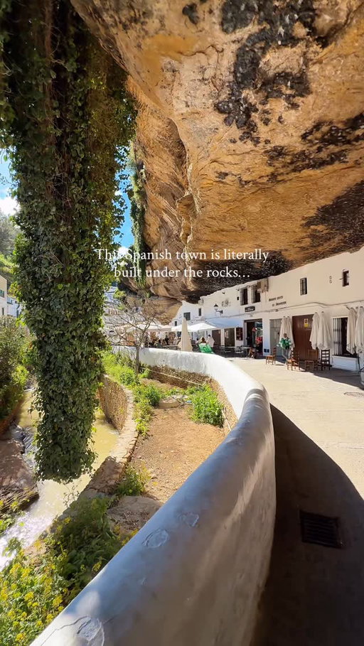 You won’t believe this place is real 🤯

Setenil de las Bodegas is one of the most unique villages in the world - where houses, cafés and streets are literally built under massive rock formations.

Walking through its narrow alleys feels surreal: giant cliffs hanging above you, whitewashed houses tucked into the stone, and sunlight peeking through dramatic rock canopies.

It’s not a movie set. It’s real life in southern Spain ✨

📍 Setenil de las Bodegas, Andalusia

#andalucia #españa #pueblo