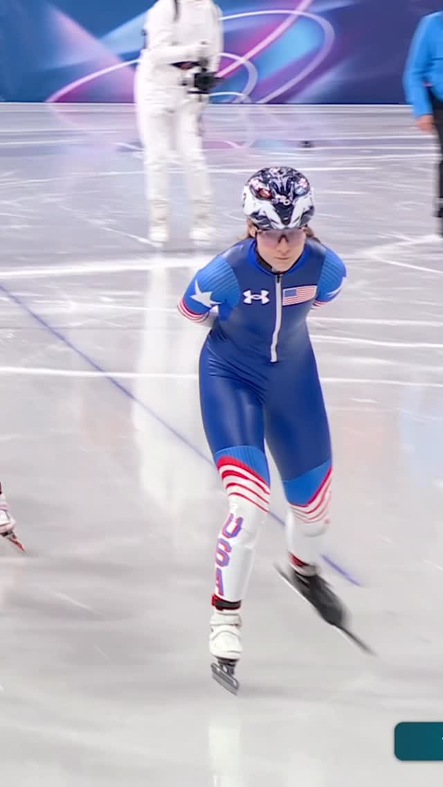 @c0rie815 earns her first #WinterOlympics medal and the first U.S. Olympic medal in the women’s short track speed skating 1500m! 👏