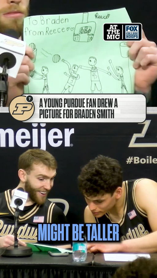 A little girl drew a picture for Braden Smith and the team, and Smith’s reaction is priceless 🥹