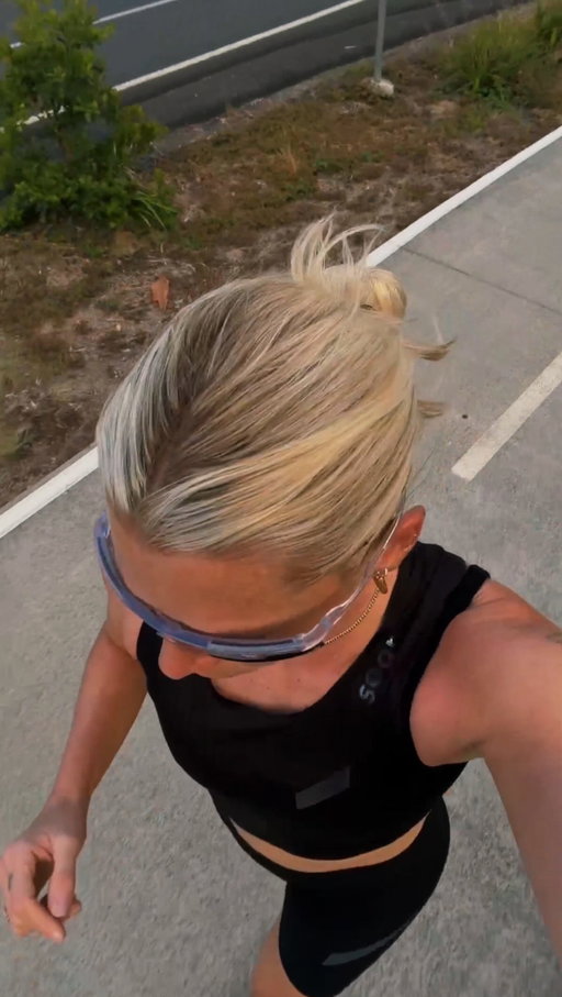 Five months into running and I got injured early on, which forced me to slow down and get a trainer, and honestly, it’s been the biggest lesson in doing things properly instead of rushing them (huge for me!!!)

Training for my first half marathon in Australian heat, on hills that feel never-ending, has been… humbling. Some runs feel strong. Others feel like I’m negotiating with myself the entire way up.

It’s a lot on the body. And sometimes it’s a lot on the mind too.

I’m learning that progress doesn’t always feel powerful. Sometimes it feels sweaty, wobbly and slightly dramatic. Sometimes it feels like you’re going backwards when really, you’re just building capacity.

So if you’re in the messy middle of something — a goal, a new routine, a comeback — this is your reminder that showing up counts.

Even when it’s not pretty. Even when it’s hard. 💛💛💛