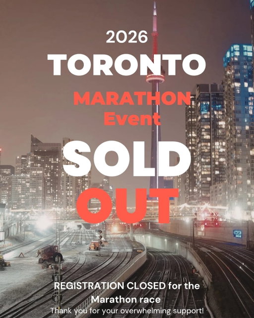 It’s official—the Toronto Marathon race event is SOLD OUT! 📣
​A huge thank you to the community for the incredible support. We can’t wait to cheer you on as you tackle the course on May 3rd!
​Looking for a bib?
While we are at capacity, we know life happens and some registered runners may need to withdraw. You may find individuals willing to transfer their entry by checking local running groups or social media.
​🛑 IMPORTANT FRAUD ALERT: Please protect yourself! The ONLY authorized way to transfer a registration is through the official Race Roster platform.
​Do not send money directly to strangers via e-transfer or PayPal for a bib.
​Do ensure the seller initiates the transfer through the official "Transfer" tool on Race Roster.
​Illegitimate registrations will not be recognized on race day.
​Let’s keep the race fair and safe for everyone. See you at the finish line! 🏅
​#TorontoMarathon #SoldOut #TorontoRunning #RaceDay #RunToronto