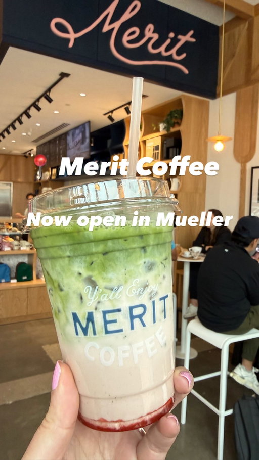 ☕️ New to East Austin 🍵 @meritcoffee is now open in @muelleratx!

Right in the heart of @aldrich_street, Merit Coffee opened its 4th Austin location and she cute! With plenty of indoor and outdoor seating, a full coffee and matcha menu, pastries and other bites, this is perfect for a #workfromcoffeeshop, friend date, fuel after a lake walk, or just a quick drop in!

I love that they have Strawberry Matcha on the menu all year 🍵, the Bourbon Cream Cold Foam is perfect, and so is the Cinnamon Toast Crunch Matcha!

Coffee or matcha? I’ll take one of each!

Congrats on your new digs on the Eastside, @meritcoffee!
📍1900 Aldrich St. Suite 100
-
-
-
#nowopen #coffeeshop #matcha #austintx 
New coffee shop in Mueller Austin. Work from coffee shop. Coffee date. Strawberry Matcha. Austin TX.
