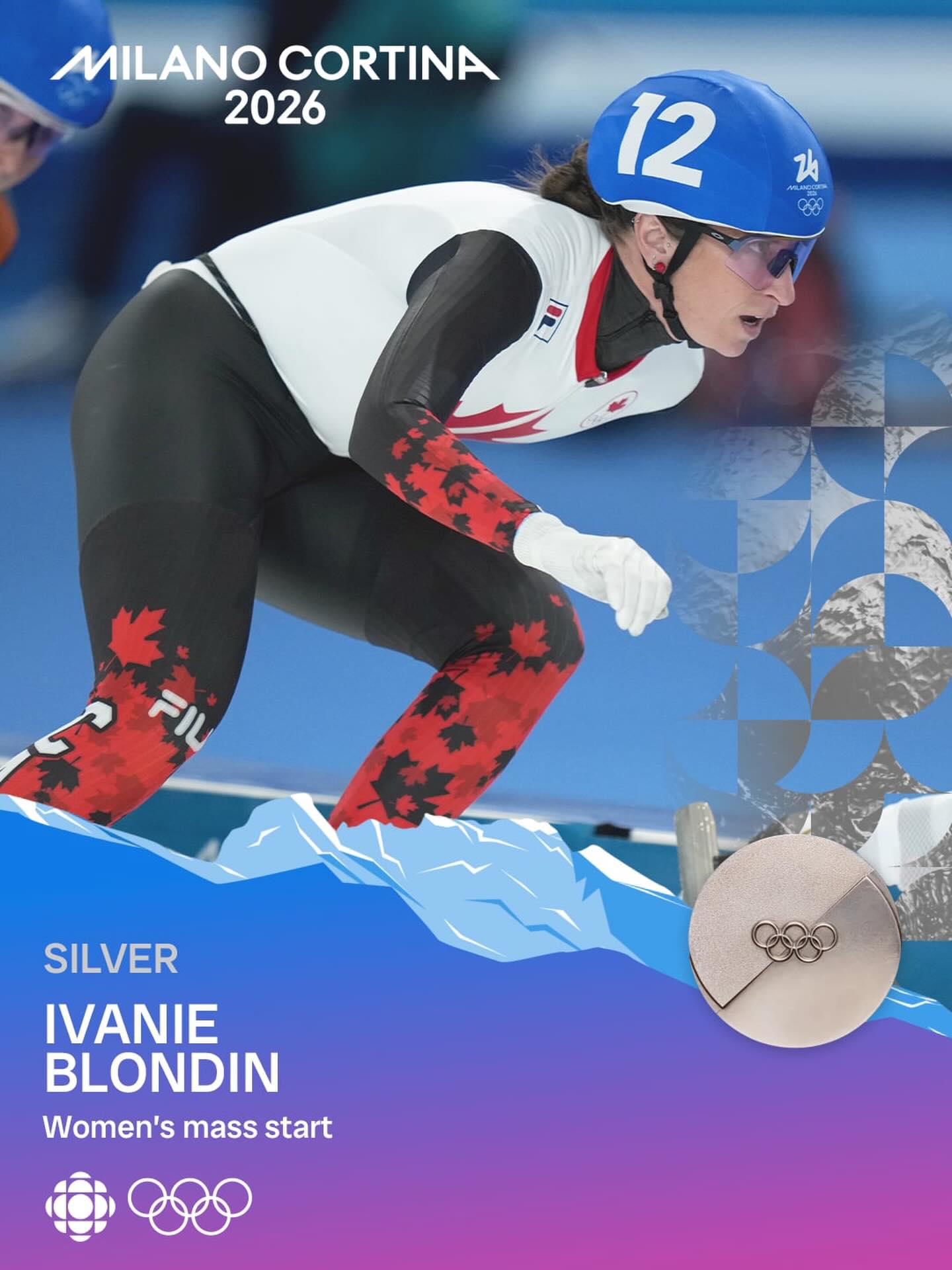 SILVER 🥈

Canada’s @ivanieblondin pushes through for silver in the mass start event for her second medal of #MilanoCortina2026 🇨🇦

#MedalMoments presented by @brp_global #BRPHeartbeat