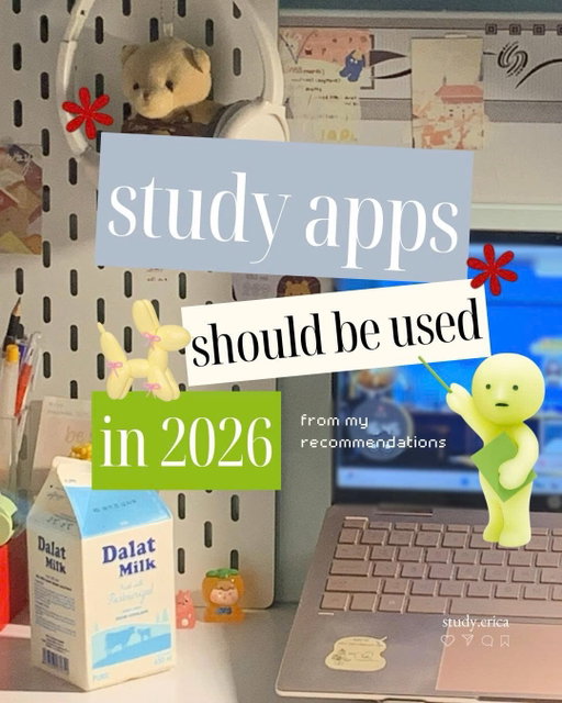 Study Apps for 2026 📝🧧

I know this post also should be posted earlier, but I’ve spent a month experiencing them to clarify what the good app is to share with guys for this year 🙌🏻, particularly for this Lunar New Year 🧧 

The holiday comes to the end, I’ve solved my freelance tasks first before really be back to the full-time job on Monday. 
So, new carousels and videos is coming soon, please wait for it 🥰

Thanks for Reading the Post!

#studyapp #studygramcommunity #studygramuk #studytips #unistudent