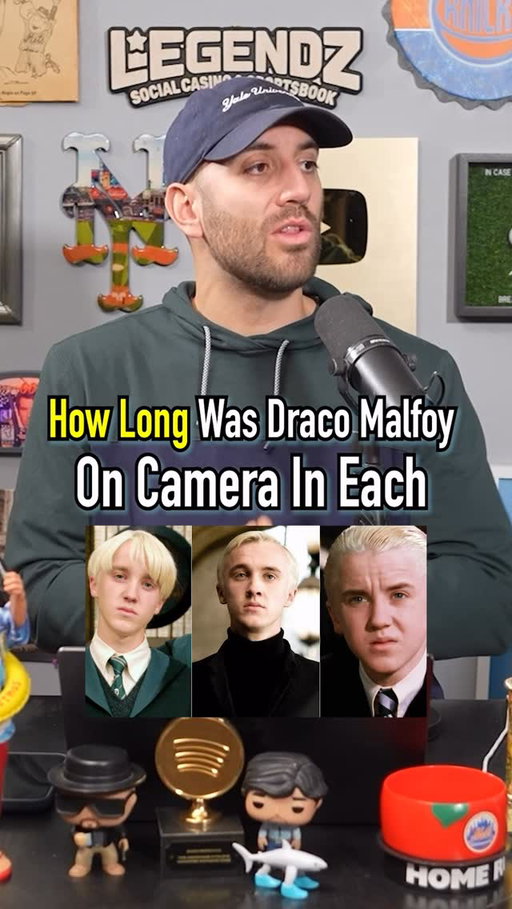 How Long Was Draco Malfoy On Camera In Each Harry Potter?!