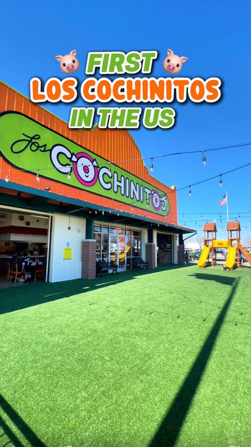🇲🇽 FIRST LOS COCHINITOS IN THE US! 🔥 This Mexican roadside restaurant chain started at a bus station, and now their first US location in Spring! 🙌

🛝 @cochinitosusa has a huge space, where food is cooked in front of you — plus a playground, and super clean bathrooms! 

🐷 They not only have all kinds of pork dishes (what they were originally famous for), but also the viral fruit ice creams 🥥 and other delicious Mexican food! 

🌹 PS. The men’s restrooms have free flowers to bring to your partner 😂🩷

This is definitely a stop you should make anytime you drive down 45!

📌 Los Cochinitos: 21005 I-45, Spring, TX 77388

#houston #springtx #houstonfoodie #houstonfood #mexicanfood