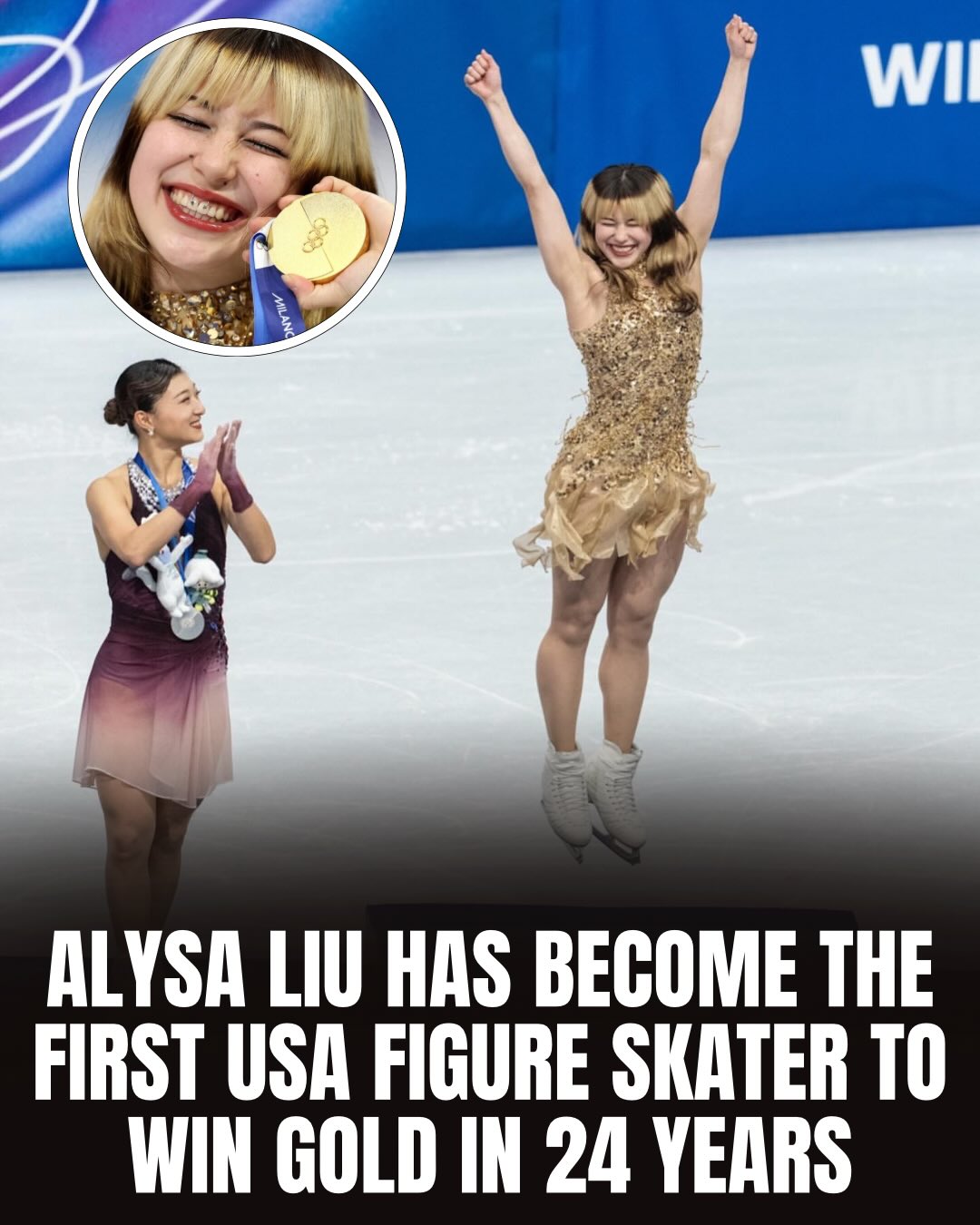 That’s how it’s done. 👏❄️

Alysa Liu has captured Olympic gold in women’s figure skating at the 2026 Winter Games in Milano Cortina, delivering a performance that will be remembered for years to come.

At just 20 years old, she becomes the first American woman to win the Olympic title since Sarah Hughes in 2002 — ending a 24-year gold medal drought for Team USA in the sport’s most iconic event. 🥇🇺🇸

#olympics #figureskating #heartwarming