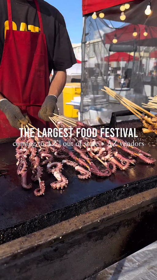 The largest food festival is coming back to Arizona next month. For those who haven’t been, FoodieLand is a massive outdoor food festival featuring 250+ food + merch vendors from across the country and locally in AZ. You’ll find everything from viral street food and international dishes to desserts, drinks, and unique pop-ups you won’t see anywhere else. It’s more than just food too, there will be games, shopping vendors, and a full festival atmosphere.

They’re coming to Phoenix March 20–22 at the AZ State Fairgrounds. Tickets are sold online only through @foodielandphoenix’s bio, make sure you plan ahead!