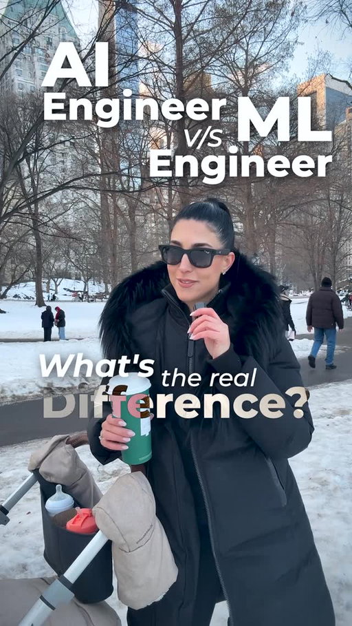 AI Engineer vs ML Engineer explained (while my youngest naps in Central Park 😂👶🍃)

🧠 ML engineers primarily focus on model training and performance optimization.

That typically includes:
• Data preprocessing and feature engineering
• Designing and maintaining training pipelines
• Selecting architectures and loss functions
• Running experiments and tracking metrics
• Hyperparameter tuning
• Evaluating generalization performance
• Scaling distributed training workloads

Their center of gravity is improving how a model is trained and how well it performs.

🏗️ AI engineers primarily focus on system design and production deployment of AI capabilities.

That typically includes:
• Integrating trained or foundation models into applications
• Designing RAG pipelines and agent architectures
• Orchestrating tools, APIs, and external services
• Managing state, retries, and failure handling
• Implementing guardrails and evaluation frameworks
• Optimizing latency, throughput, and cost
• Scaling inference and serving infrastructure

Their center of gravity is ensuring the AI system behaves reliably, safely, and efficiently in real-world environments.

🎯 Same end goal: production-ready AI.
But they operate at different layers of the stack.

💡If you want a sticky way to remember it:

ML engineers build and tune the brain.
AI engineers build the nervous system and body around it.

One optimizes how intelligence is trained.
The other optimizes how intelligence is expressed and delivered.

🏷️
#AIEngineer #MLEngineer #DistributedSystems #LLMs #AgenticAI AIInfrastructure MachineLearning