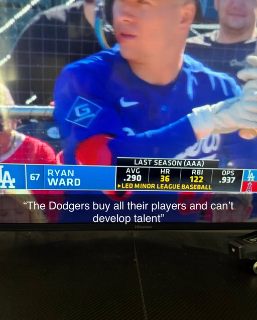 It appears number 67 Ryan Ward might be really good in the major leagues