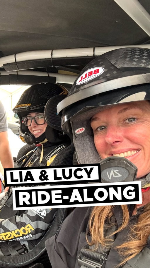 Sliding a car is a lot of fun - This is a true statement with the entire Block family. Sitting in the passenger seat when you don’t know the torque and power of the car is obviously terrifying to Lucy. 

Long live Rallycross! @rallyx.official