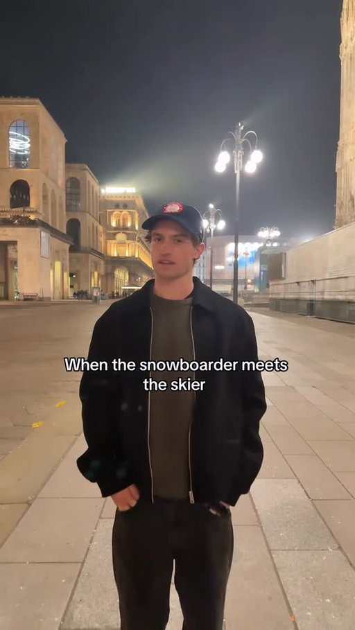 Heated rivalry indeed. @jakepates #snowboard #ski #olympics #milan #italy
