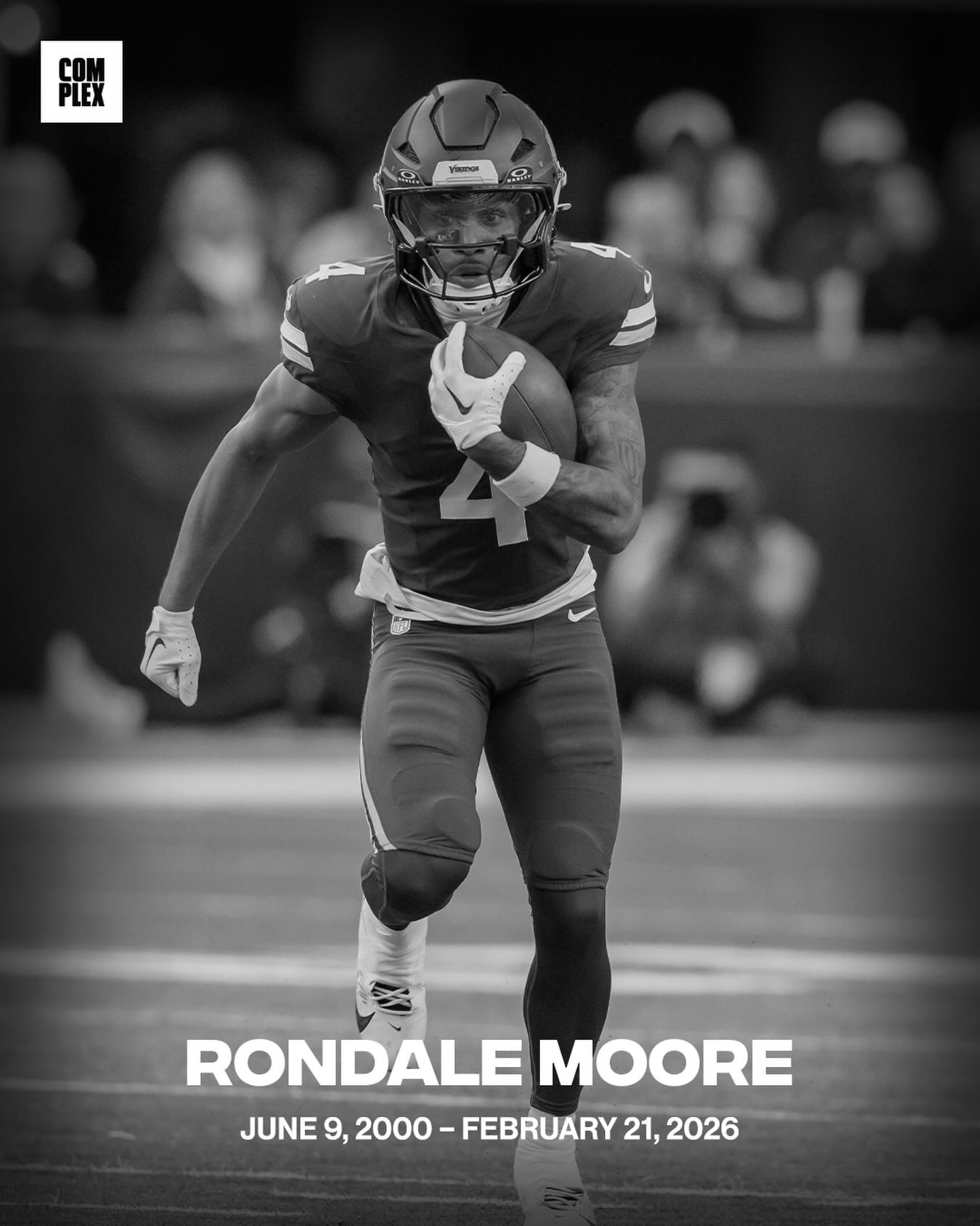 Former Purdue standout and Minnesota Vikings wide receiver Rondale Moore has died at 25

(Via: @dmrussini)