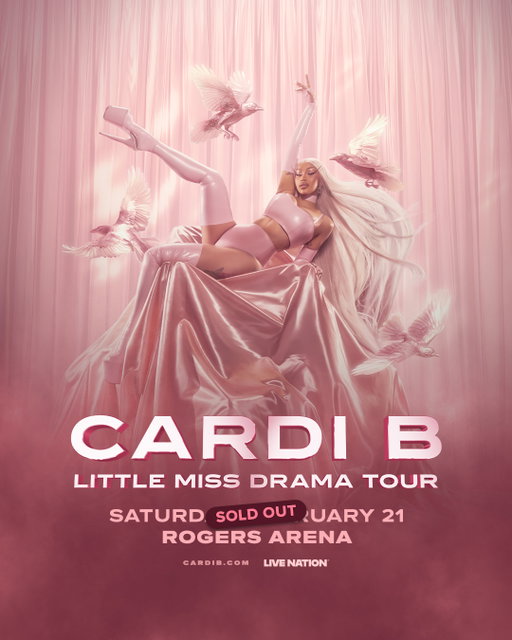 VANCOUVER = SOLD OUT 🚨

The Little Miss Drama Tour with @iamCardiB has officially packed Rogers Arena tonight.