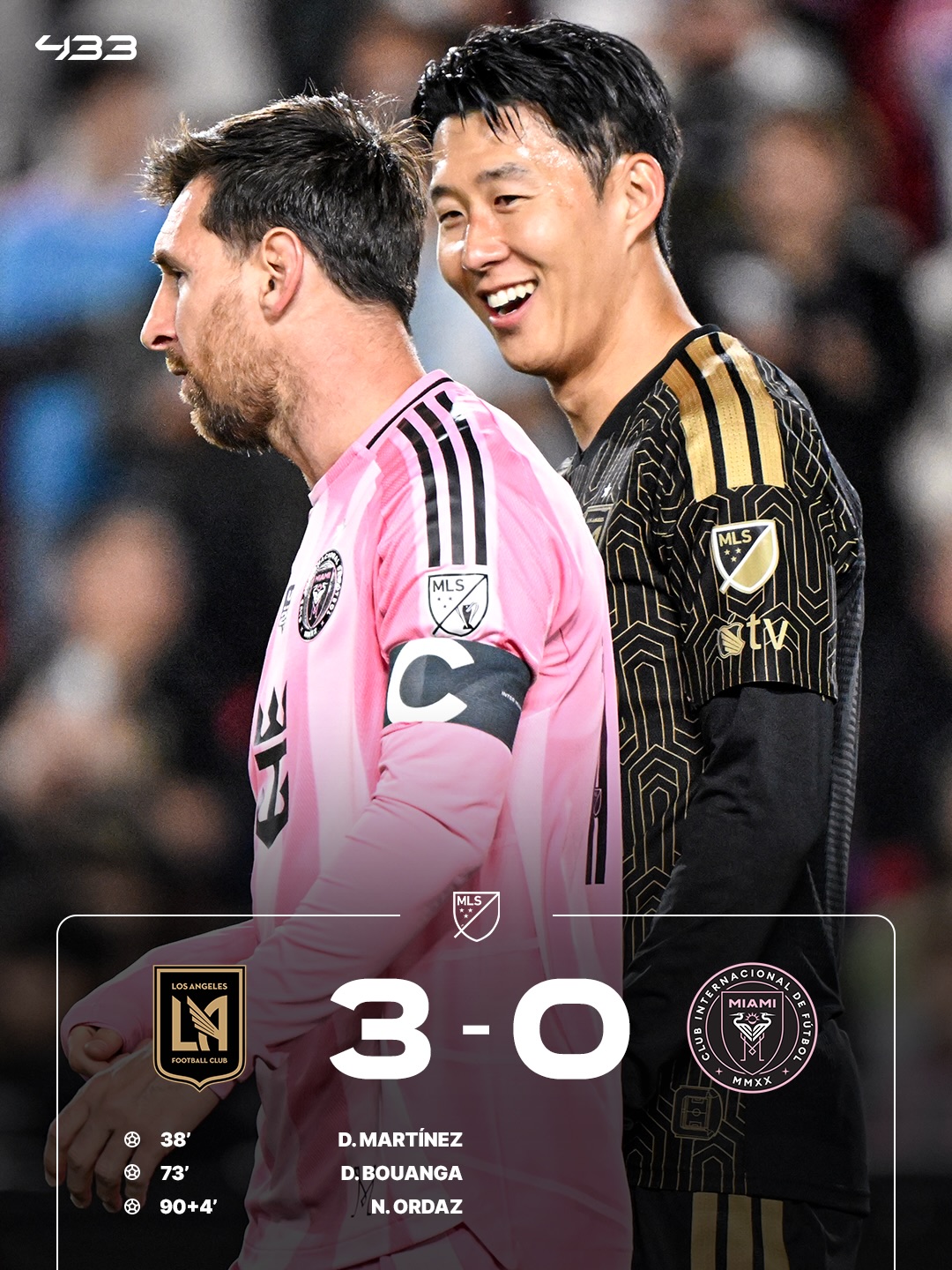 𝐋𝐀𝐅𝐂 𝐂𝐑𝐔𝐒𝐇 𝐓𝐈𝐓𝐋𝐄 𝐇𝐎𝐋𝐃𝐄𝐑𝐒 𝐈𝐍𝐓𝐄𝐑 𝐌𝐈𝐀𝐌𝐈 🤯

Son guides his team to a strong start to the season with an assist 🫡👉

With 75,673 fans in the Los Angeles Memorial Coliseum, it’s the second-largest crowd in MLS history 😮🏟️

🎥 @mls