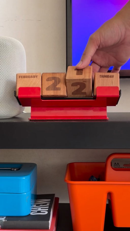 Time stays. Trends change.
The Block Perpetual Calendar by @weare.notice 
solid wood, timeless design.
Built for your desk. Built for everyday. 🔴

#DeskSetup #MinimalDesign #homedecorlovers #PerpetualCalendar
