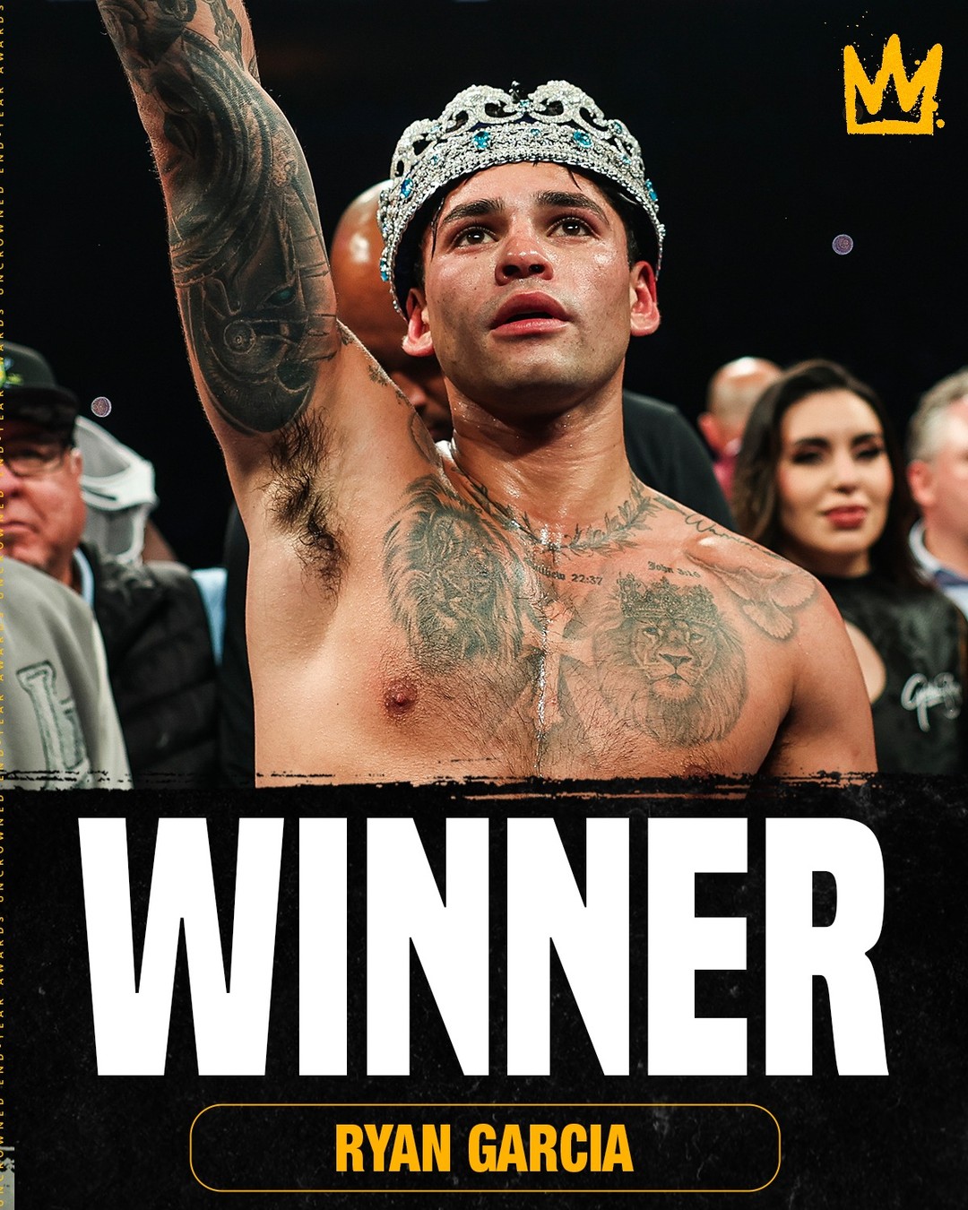 AND NEW! 

Ryan Garcia made it looks easy and leaves Vegas with his first world championship 🏆 #BarriosGarcia