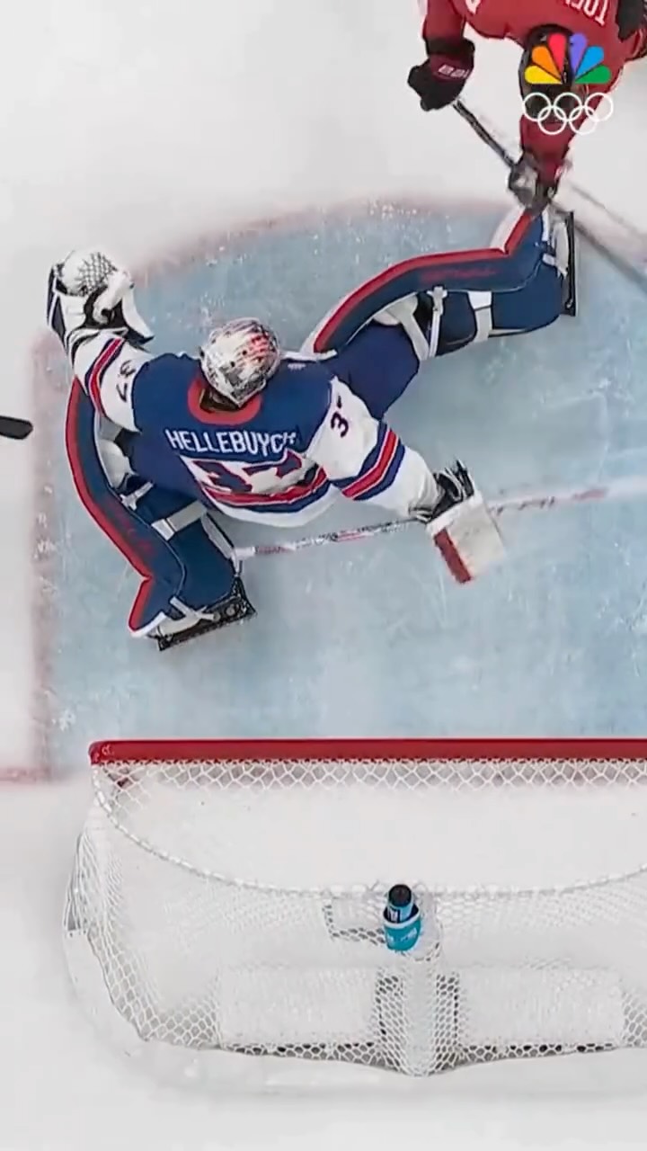 Connor Hellebuyck comes up huge for Team USA in the men’s ice hockey final against Team Canada. 🇺🇸🥅

A save that could define the tournament at #MilanoCortina2026. ❄️🔥

Follow the Winter Olympics live on @NBCOlympics.

#Olympics #WinterOlympics #IceHockey