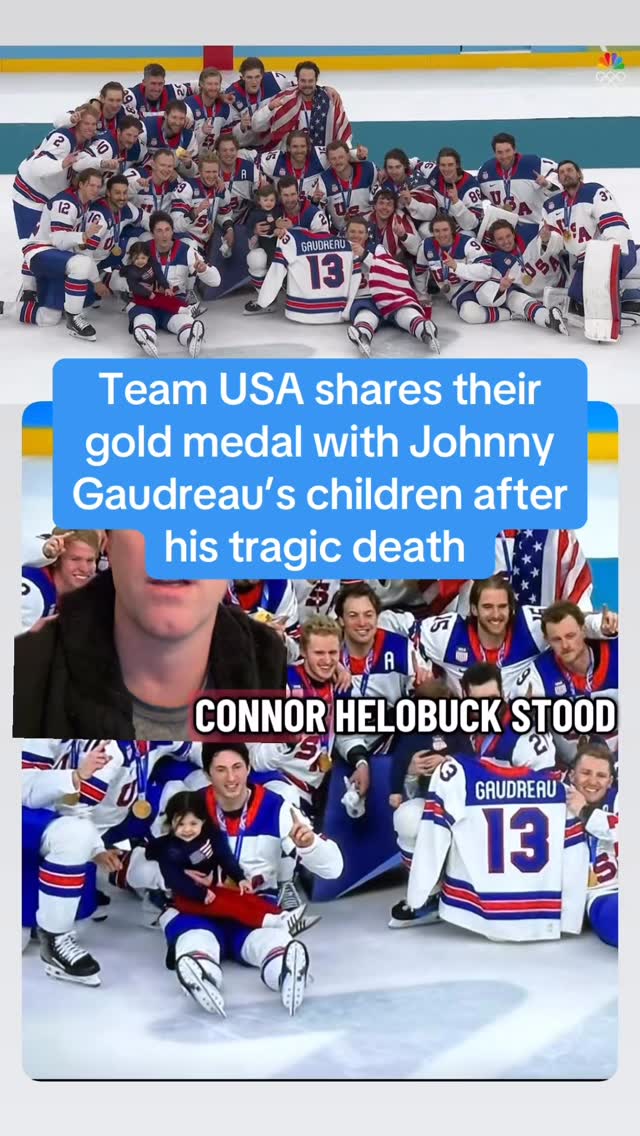 Team USA shares their gold medal and celebrates on the ice with Johnny Gaudreau’s children. Johnny Hockey and his brother were killed by a drunk driver in August 2024, robbing him of this chance to win this gold medal. So Team USA held up his jersey and brought his daughter Noa and his son Johnny on the ice to celebrate while Johnny’s wife and third child, Michael watched. A team full of uncles watching after Johnny’s kids, sharing the spotlight and the biggest moment of their lives with the Gaudreau family. That’s what sports - and more so hockey - is all about