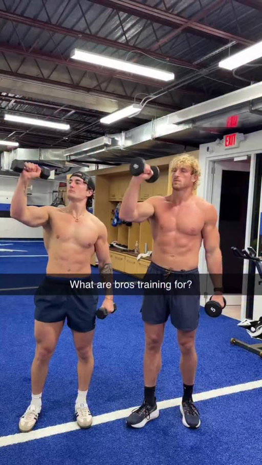 What are bros training for?? 

@drinkprime @loganpaul @jessejameswest